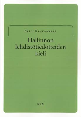 Hallinnon lehdistötiedotteiden kieli