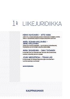 Liikejuridiikka 1/2017