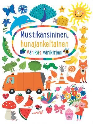 Mustikansininen, hunajankeltainen