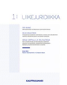 Liikejuridiikka 1/2019