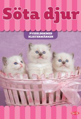 Söta djur pysselbok med klistermärken