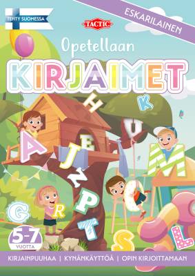 Opetellaan Kirjaimet puuhakirja