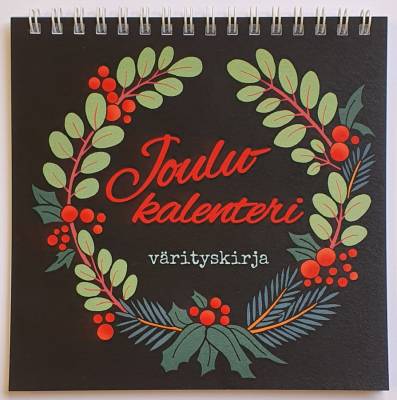 Joulukalenteri värityskirja