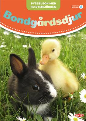 Bondgårdsdjur pysselbok med klistermärken