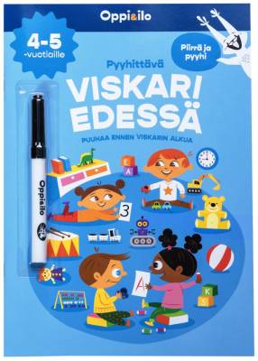 Pyyhittävä Viskari edessä -puuhakirja 4-5 v