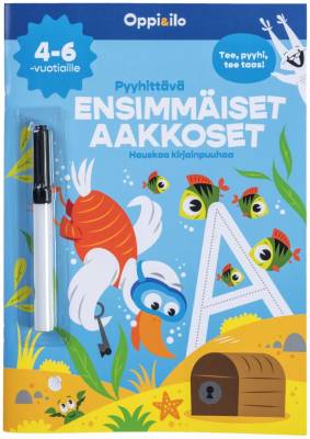 Pyyhittävä Ensimmäiset aakkoset -puuhakirja 4-6 v