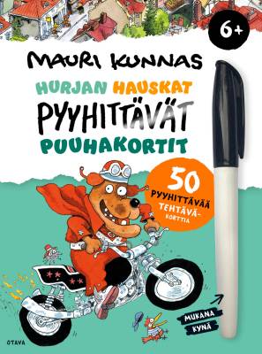 Hurjan hauskat pyyhittävät puuhakortit