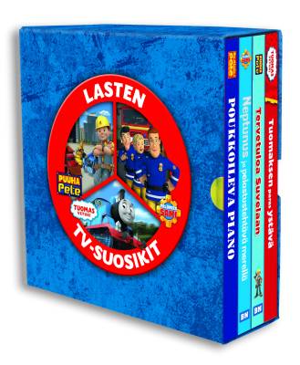 Kirjakasetti neljällä kartonkikirjalla - Lasten tv-suosikit