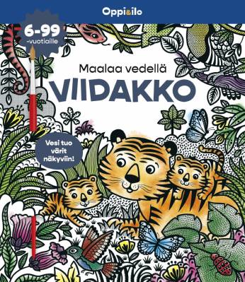Maalaa vedellä VIIDAKKO -puuhakirja 6-99 v