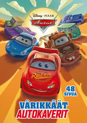 Disney Autot Värikkäät autokaverit värityskirja