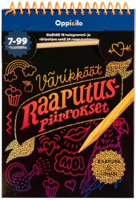 Värikkäät Raaputuspiirrokset -puuhakirja 7-99 v