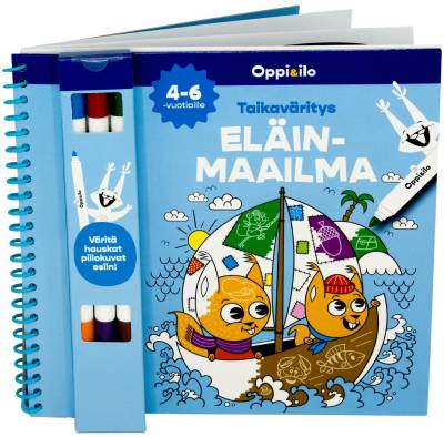 Taikaväritys ELÄINMAAILMA -puuhakirja 4-6 v