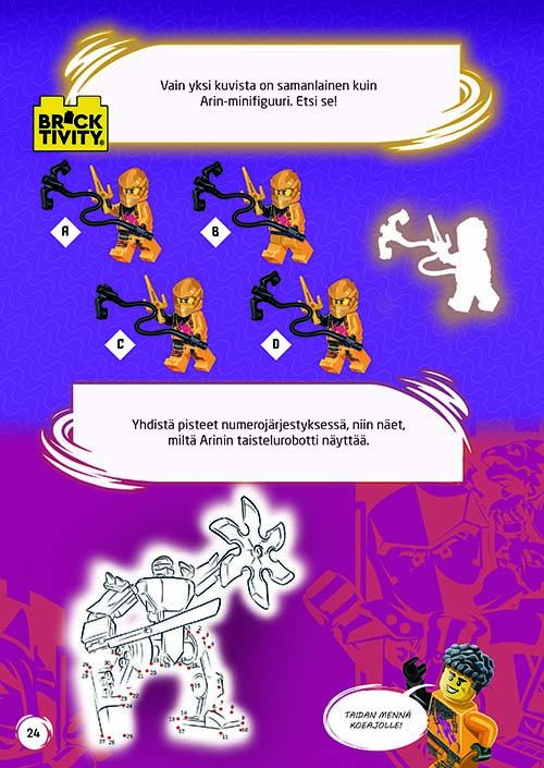 LEGO Ninjago Ninjan matka puuhakirja ja lelu