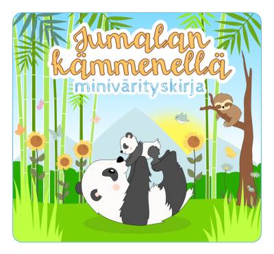 Jumalan kämmenellä minivärityskirja