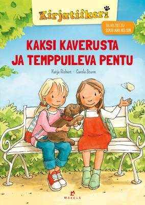 Kaksi kaverusta ja temppuileva pentu
