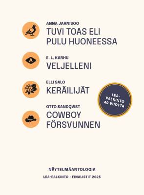 Lea-palkinto Näytelmäantologia - Finalistit 2025