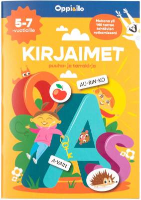 KIRJAIMET puuha- ja tarrakirja 5-7 v