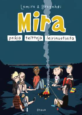 Mira: poikia, telttoja, leirinuotioita