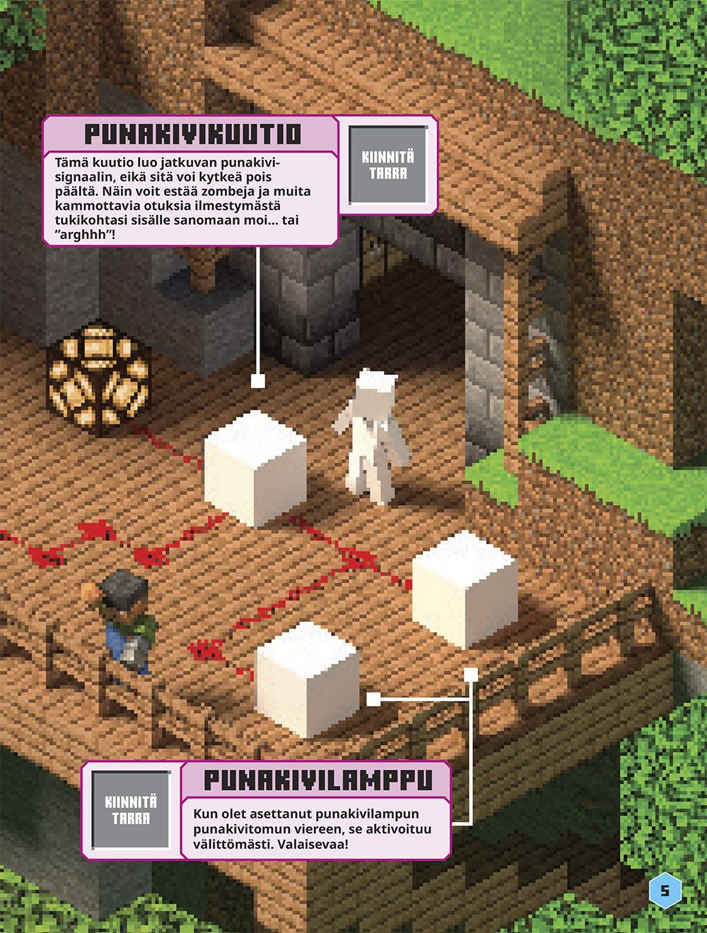 Minecraft Punakivi tarrapuuhaa