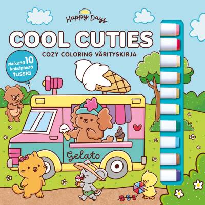 Cool Cuties - Cozy coloring värityskirja