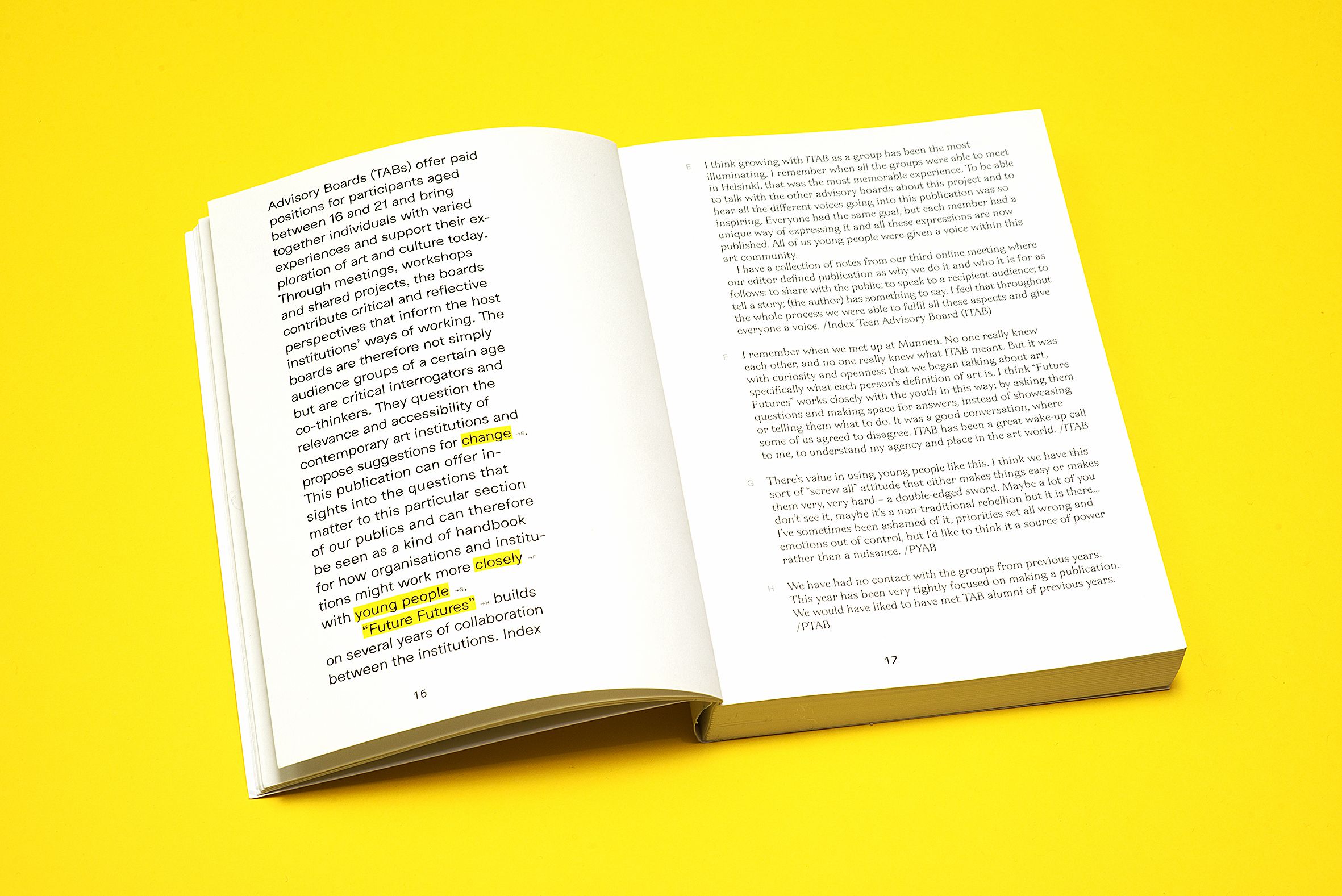 Reaching Out: A Book about Agency, Care, Identity and