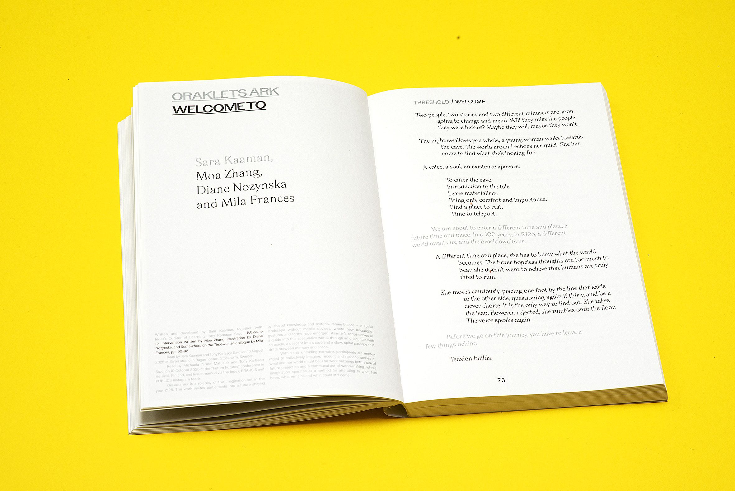 Reaching Out: A Book about Agency, Care, Identity and