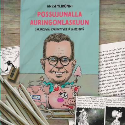 Possujunalla auringonlaskuun