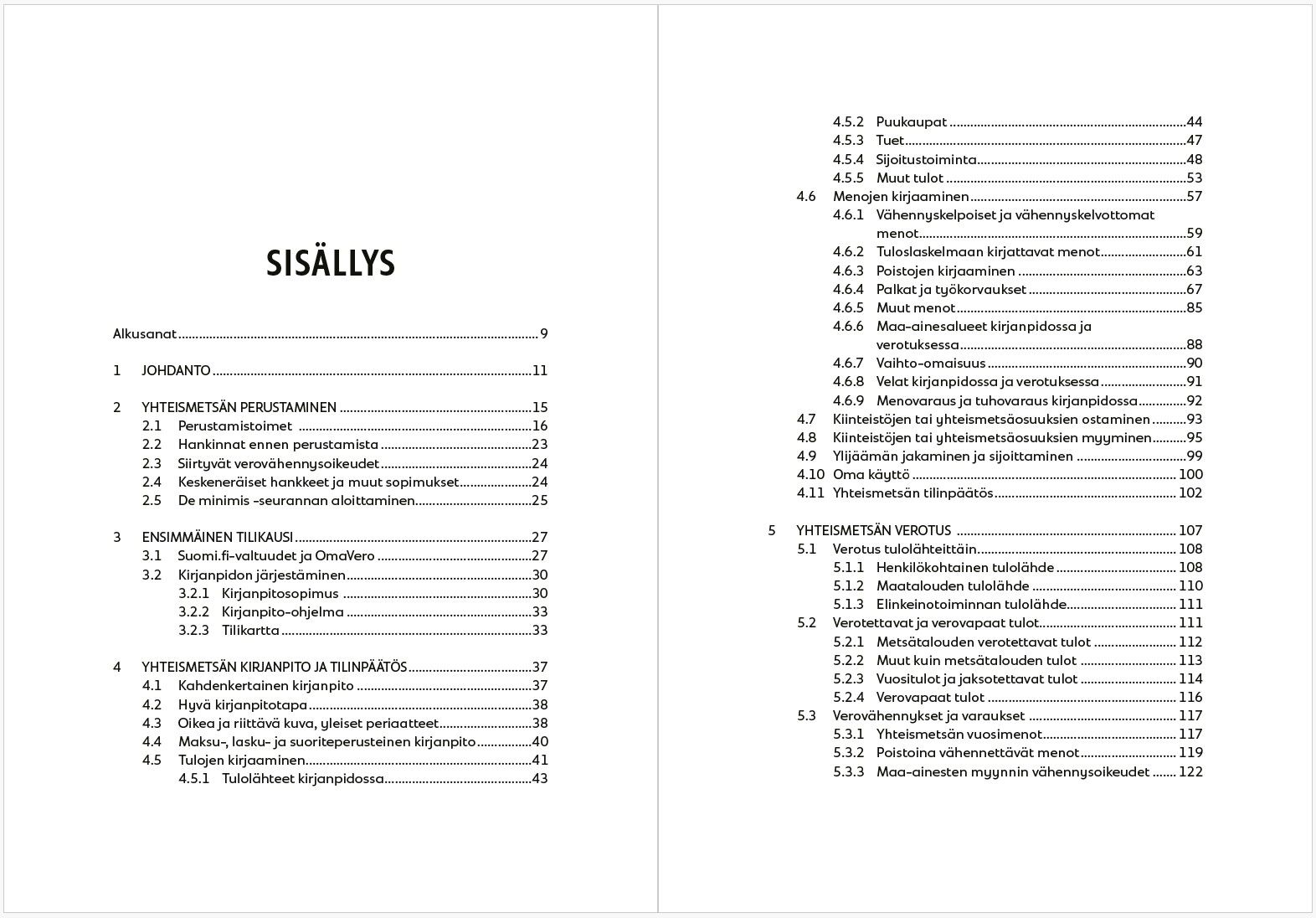 Yhteismetsän kirjanpito ja verotus