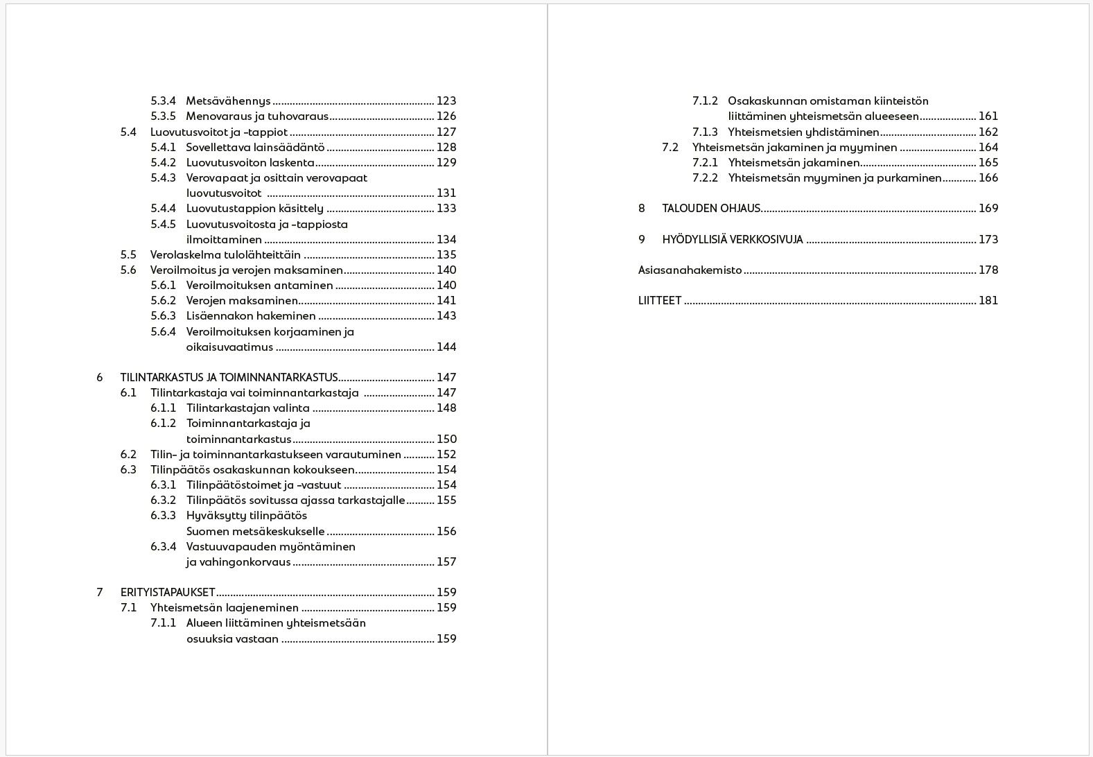 Yhteismetsän kirjanpito ja verotus