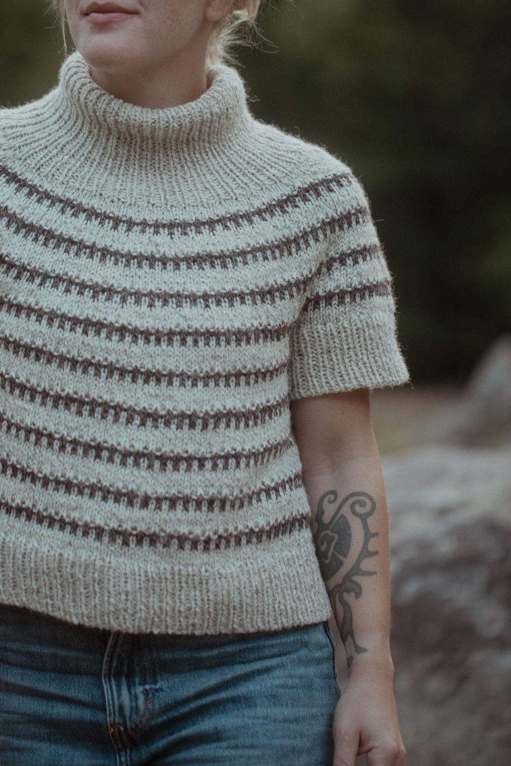 The Island and the Forest: A Knitted Correspondence