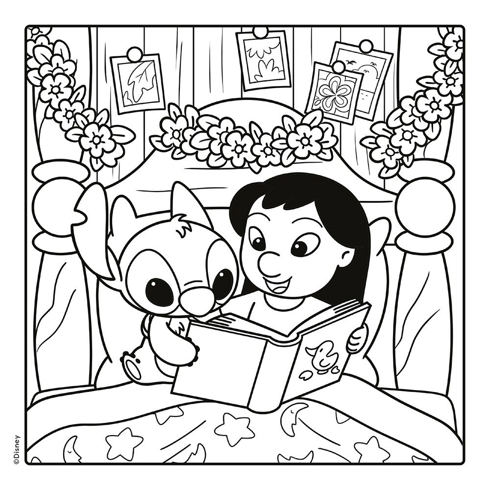 Disney Lilo & Stitch Somaa väritettävää (cozy coloring)