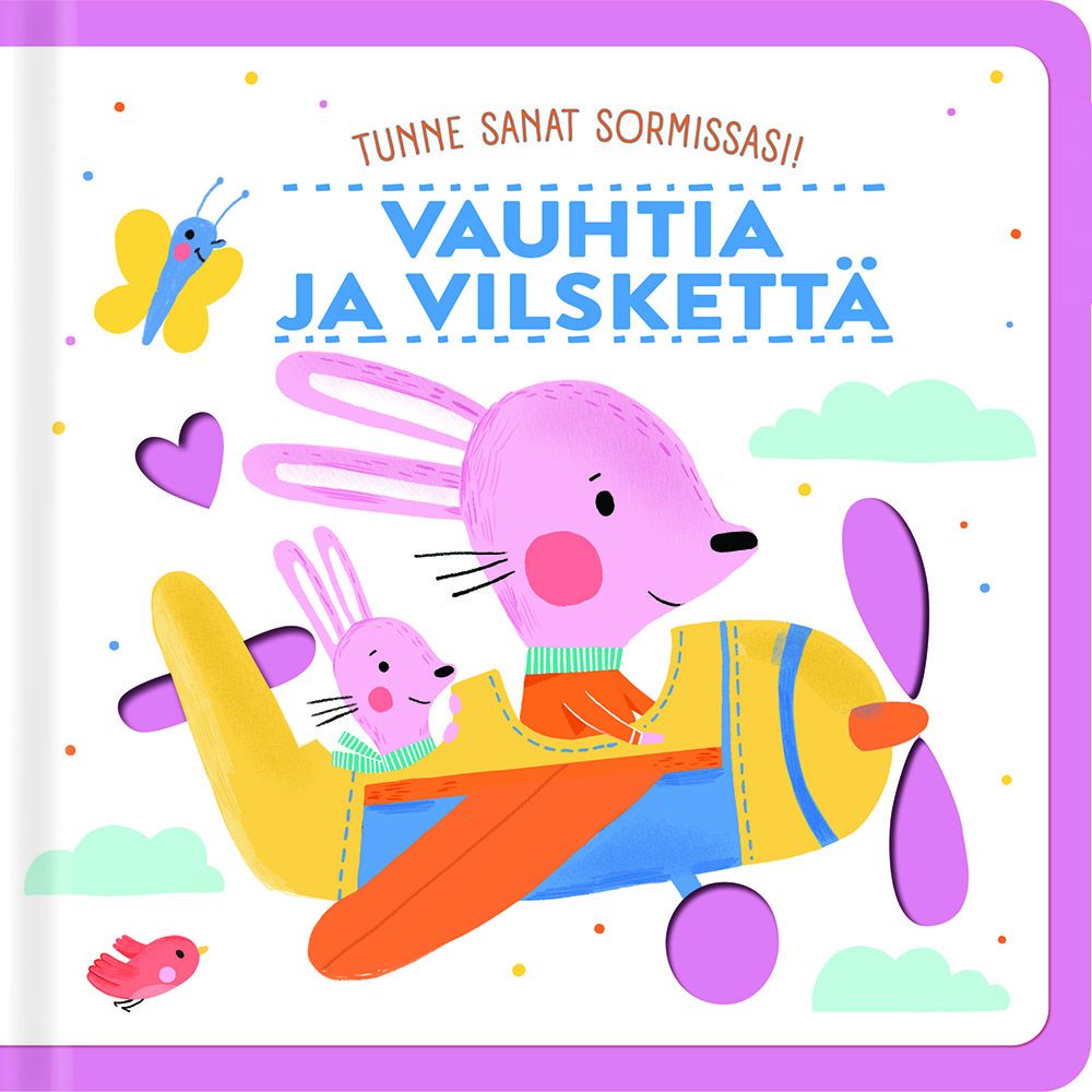 Tunne sanat sormissasi!  Vauhtia ja vilskettä (huopakirja)