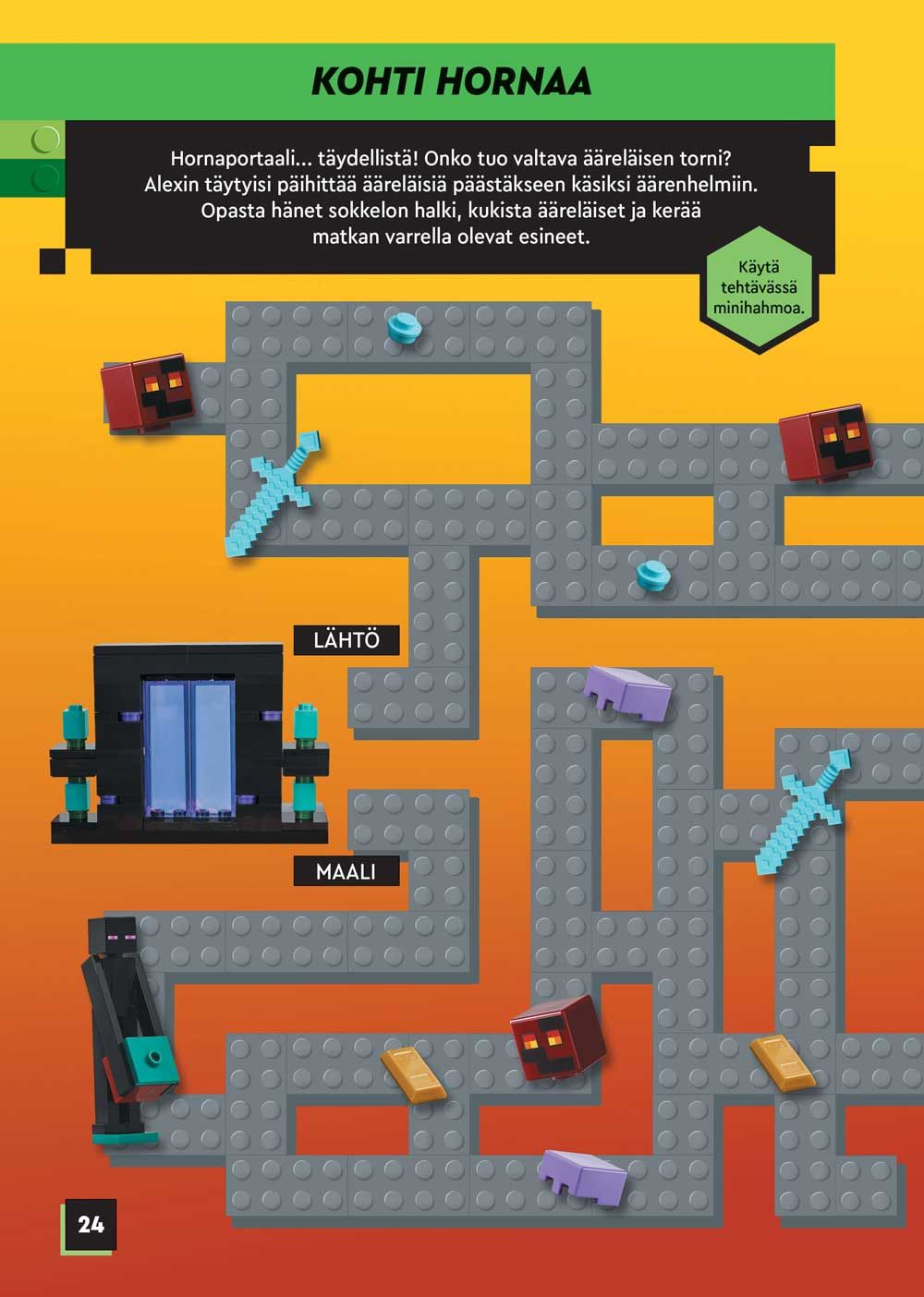 LEGO Minecraft Harvinaisten olioiden puuhakirja + lelu