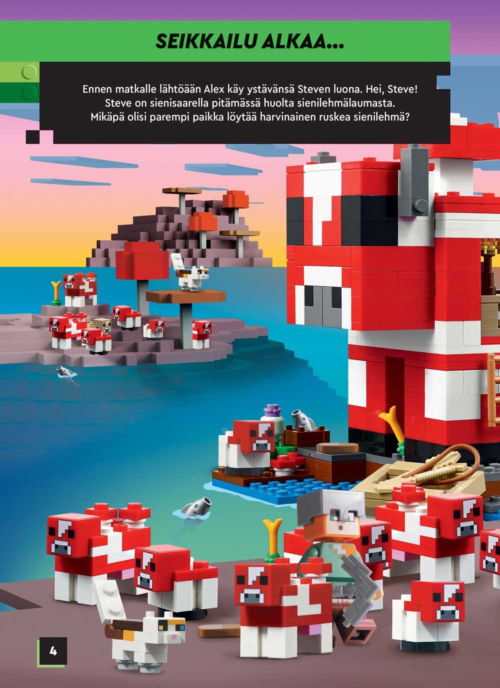 LEGO Minecraft Harvinaisten olioiden puuhakirja + lelu