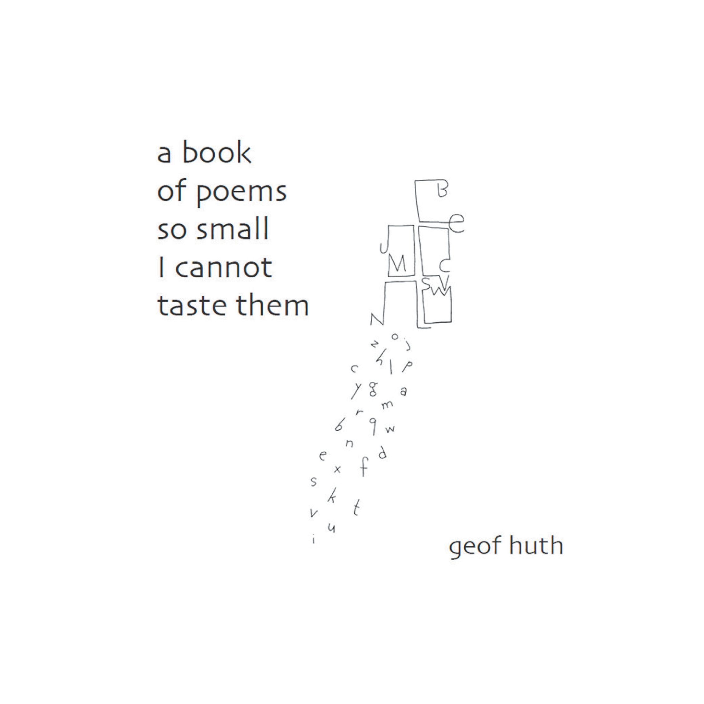 A Book of Poems so Small I Cannot Taste Them