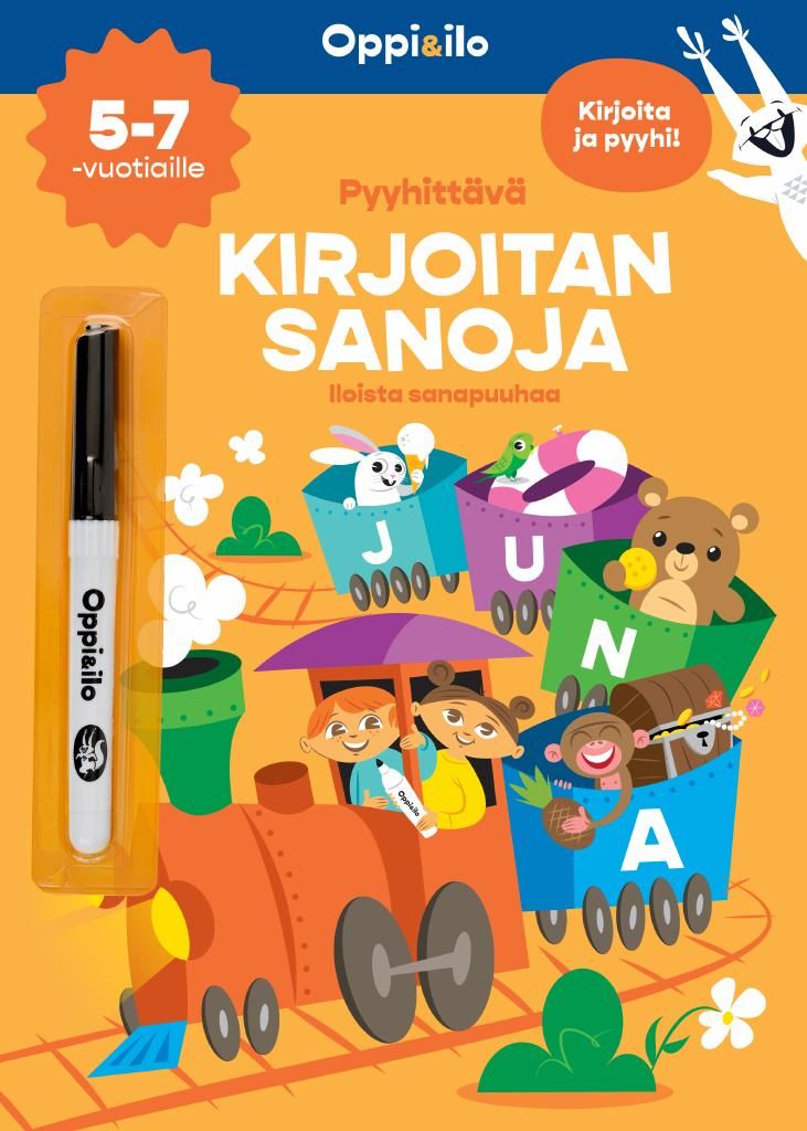 Pyyhittävä Kirjoitan sanoja 5-7 v