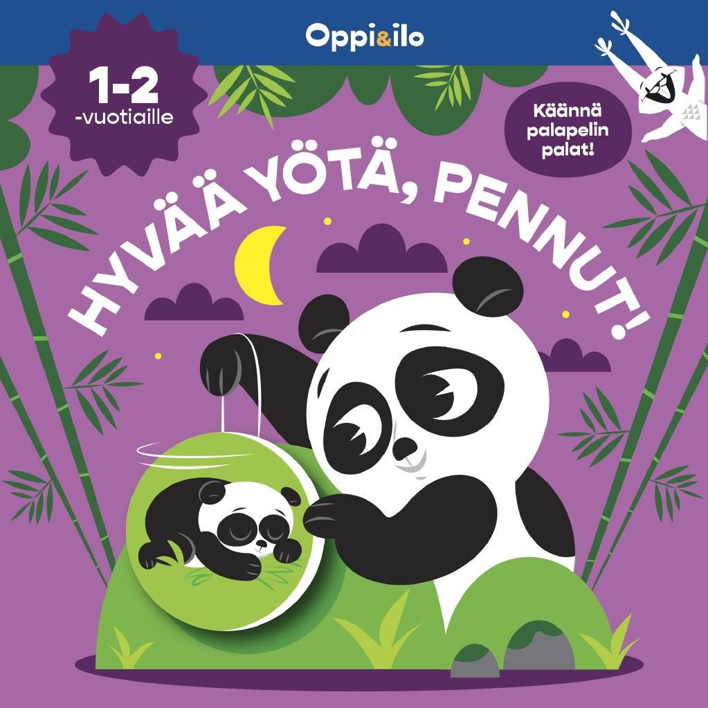 Hyvää yötä, pennut! -palapelikirja 1-2 v