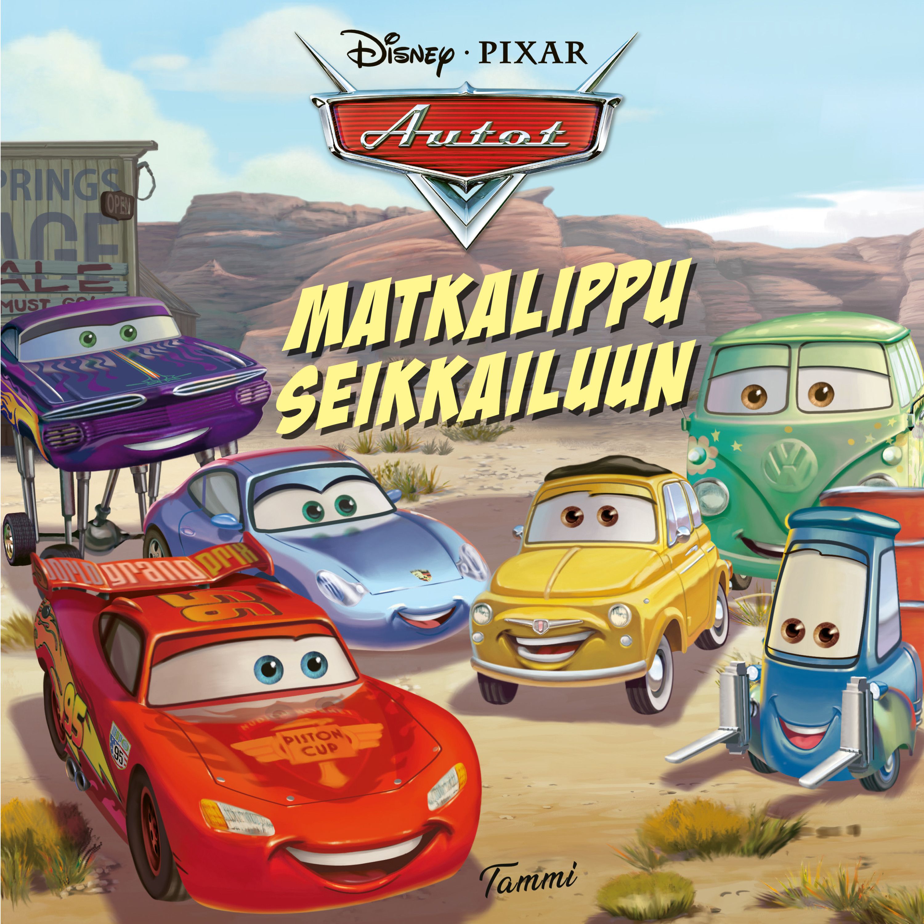 Disney Pixar. Autot. Matkalippu seikkailuun