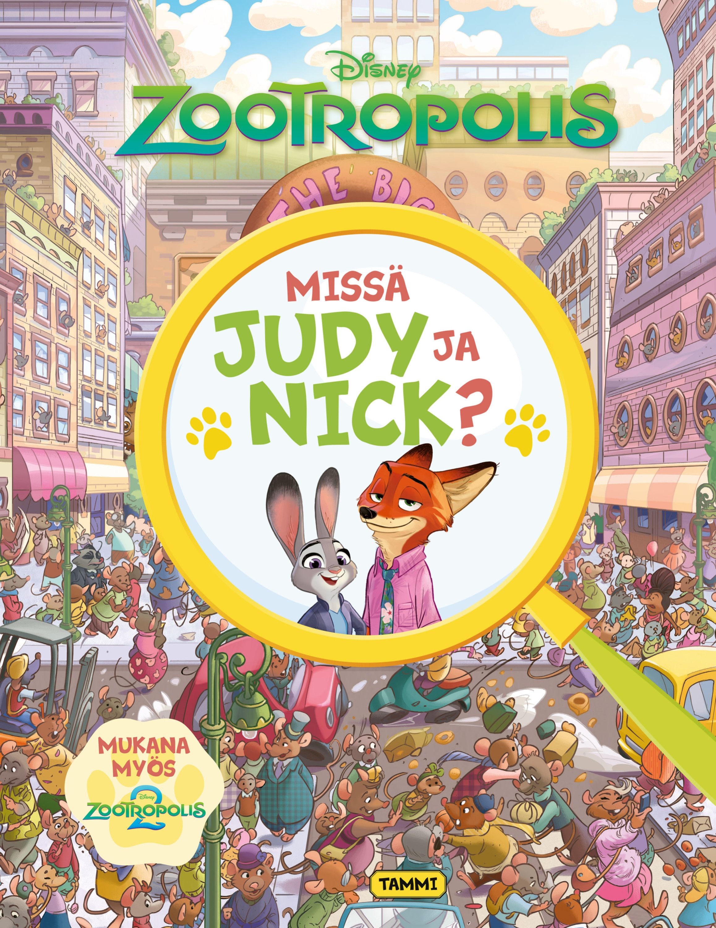 Disney. Zootropolis. Missä Judy ja Nick? Etsi ja löydä